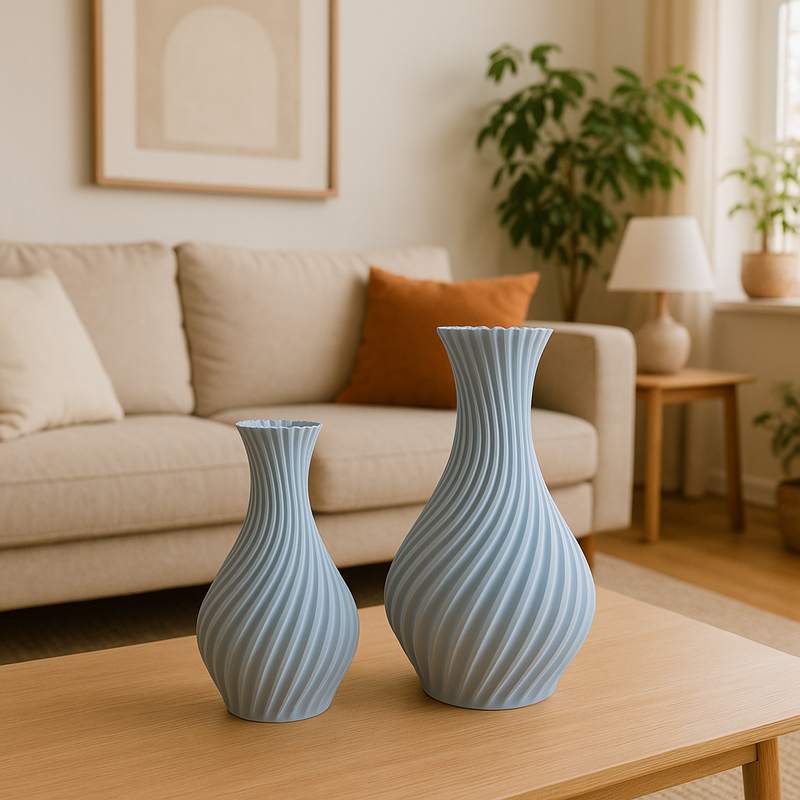 Kit Vasos Espiral Contemporâneo